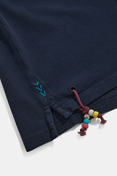 LACİVERT PARÇA BOYAMA T-SHIRT 4
