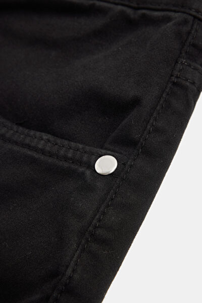 SİYAH BORU PAÇA SPOR PANTOLON 4