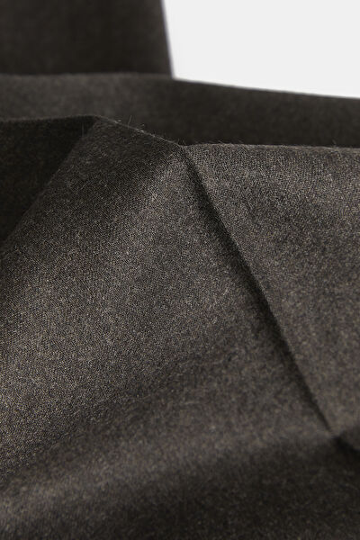 KAHVE YÜN FLANNEL PANTOLON 4