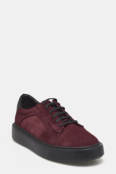 BORDO SÜET SPOR AYAKKABI 3