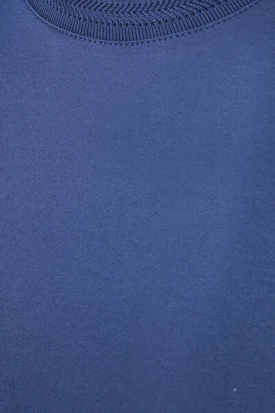 KOYU MAVİ KISA KOLLU T-SHIRT 3