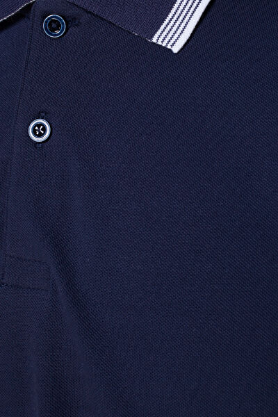 LACİVERT POLO YAKA KISA KOLLU T-SHIRT 3