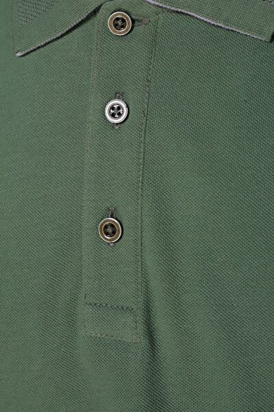 YEŞİL POLO YAKA KISA KOLLU T-SHIRT 3
