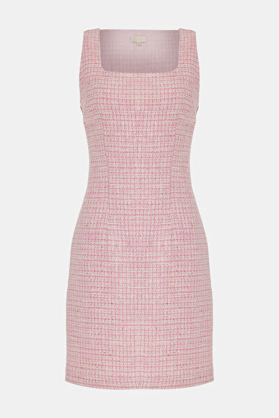 PEMBE TÜVİT MİNİ ELBİSE 5