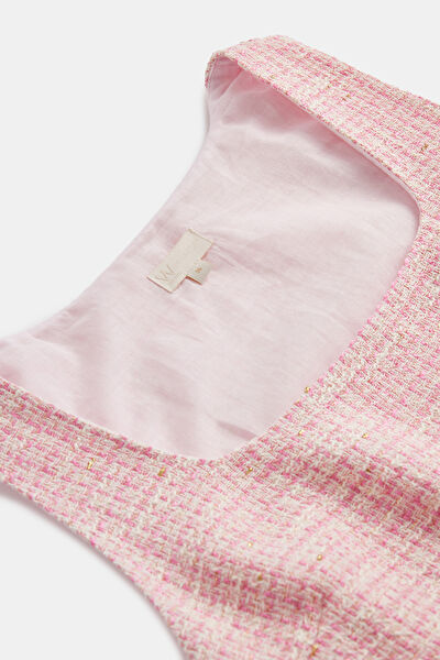 PEMBE TÜVİT MİNİ ELBİSE 7