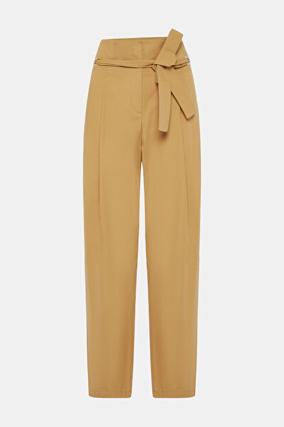 CAMEL WIDE LEG PANTOLON 5
