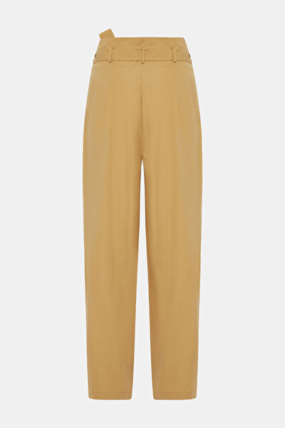 CAMEL WIDE LEG PANTOLON 6