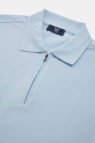 AÇIK MAVİ POLO YAKA T-SHIRT 3