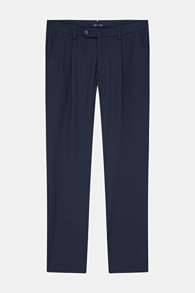 LACİVERT BORU PAÇA PANTOLON 4