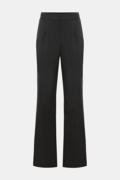 SİYAH WIDE LEG PANTOLON 4