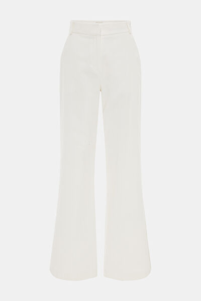 EKRU WIDE LEG PANTOLON 4