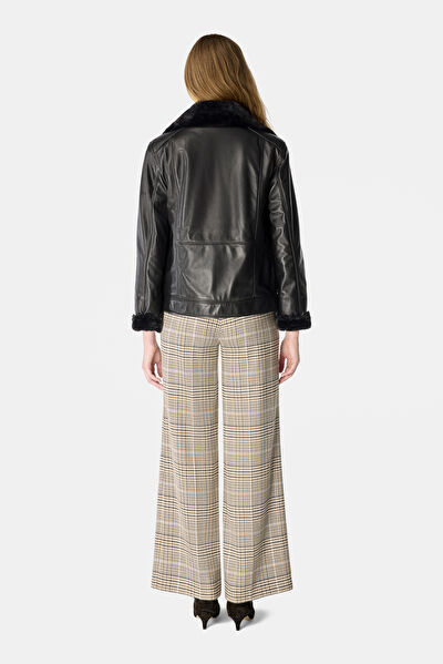 KAHVE WIDE LEG PANTOLON 4