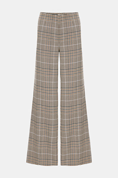 KAHVE WIDE LEG PANTOLON 5