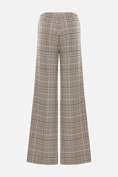 KAHVE WIDE LEG PANTOLON 6