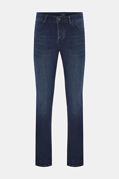 SLIM LACİVERT JEAN PANTOLON 5