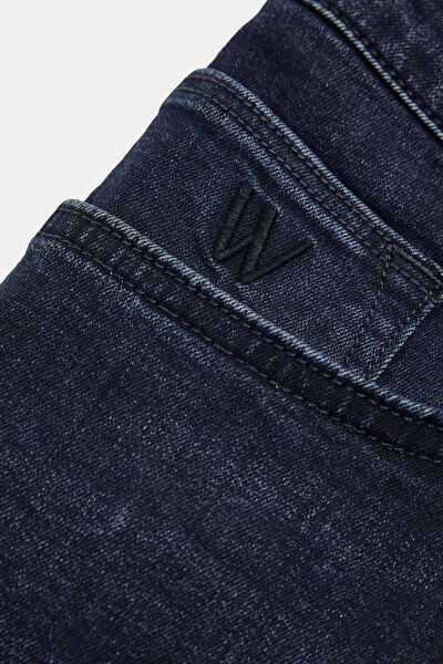 SLIM LACİVERT JEAN PANTOLON 8