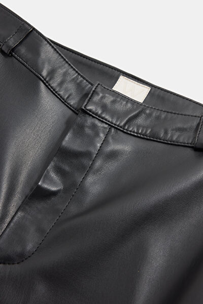 SİYAH WIDE LEG PANTOLON 6