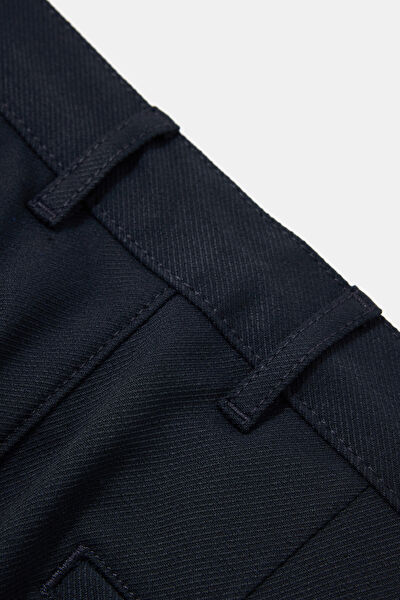 LACİVERT BORU PAÇA PANTOLON 4