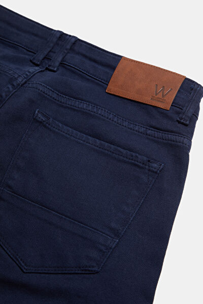 SLIM LACİVERT JEAN PANTOLON 4