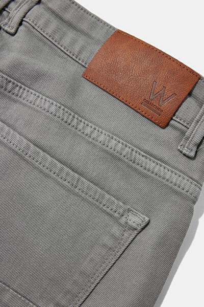 SLIM GRI JEAN PANTOLON 4