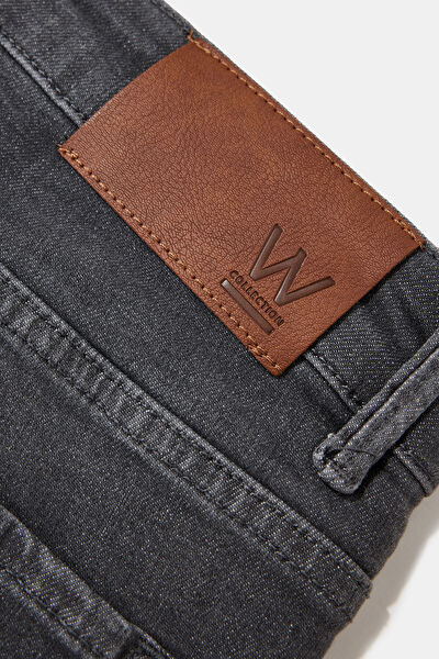 GRİ STRAIGHT JEAN PANTOLON 4