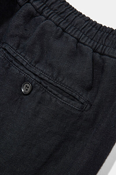 SİYAH BORU PAÇA JOGGER SPOR PANTOLON 7