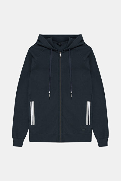 LACİVERT BİSİKLET YAKA UZUN KOLLU SWEATSHIRT 5