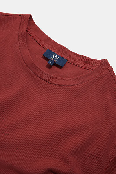 KOYU KIRMIZI BİSİKLET YAKA T-SHIRT 3