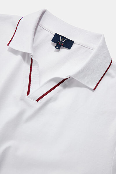 BEYAZ POLO YAKA T-SHIRT 7