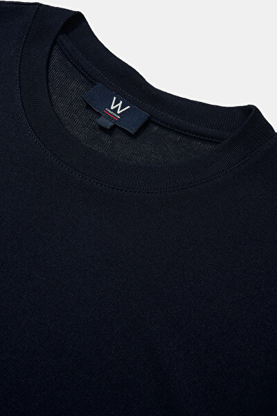 LACİVERT BİSİKLET YAKA T-SHIRT 3