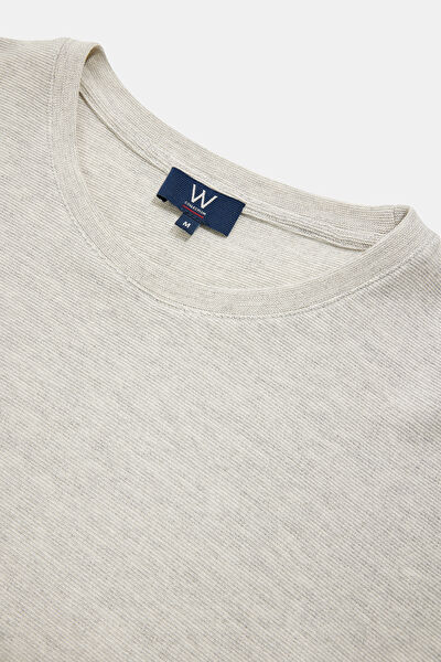 GRİ BİSİKLET YAKA T-SHIRT 3
