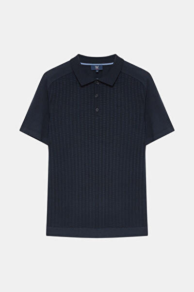 LACİVERT POLO YAKA&nbsp; T-SHIRT 5