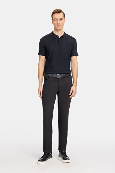 LACİVERT POLO YAKA&nbsp; T-SHIRT 3