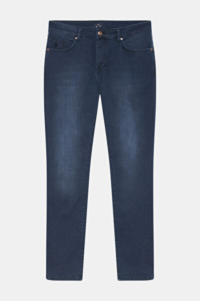SLIM LACİVERT JEAN PANTOLON 3