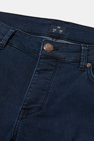 SLIM LACİVERT JEAN PANTOLON 5