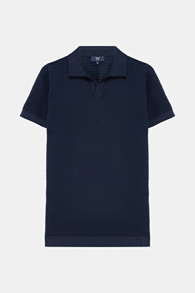 LACİVERT POLO YAKA T-SHIRT 5