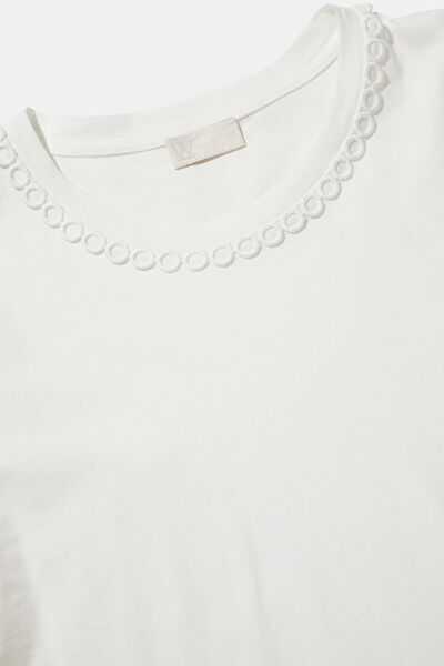 BEYAZ YAKA DETAYLI TSHIRT 8