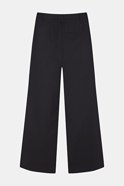 SİYAH WIDE LEG PANTOLON 5