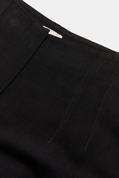 SİYAH WIDE LEG PANTOLON 3