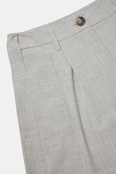 GRİ MELANJ WIDE LEG PANTOLON 7