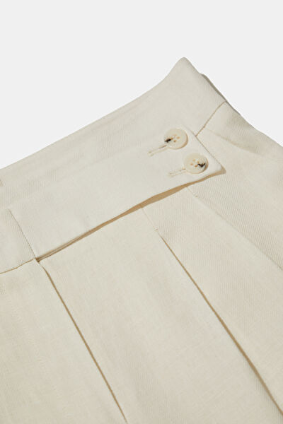 BEYAZ WIDE LEG PANTOLON 7