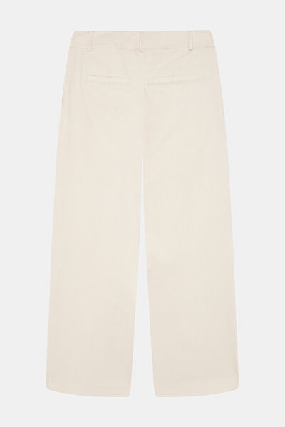 EKRU WIDE LEG PANTOLON 6