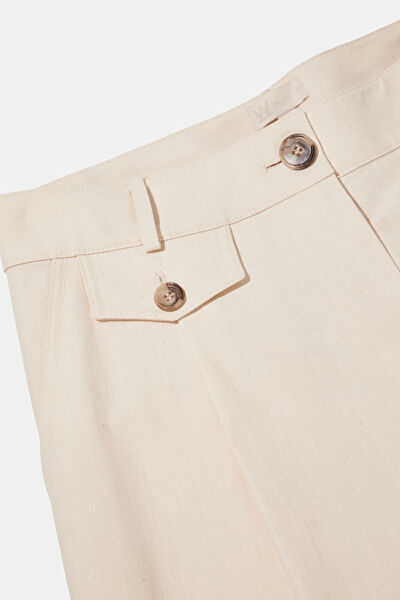 EKRU WIDE LEG PANTOLON 7