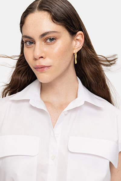 BEYAZ DÜŞÜK OMUZ GÖMLEK 5