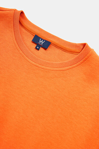 TURUNCU BİSİKLET YAKA UZUN KOLLU SWEATSHIRT 7