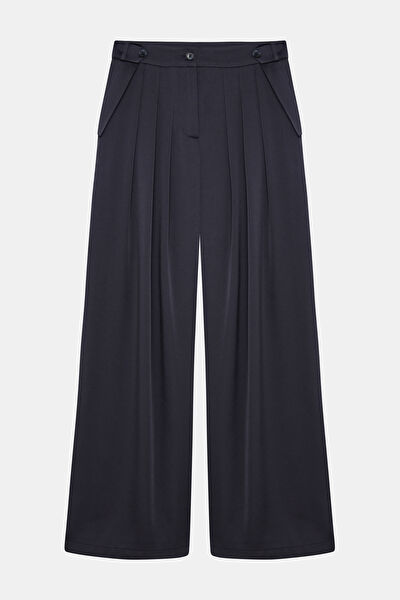 LACİVERT SATEN PANTOLON 5