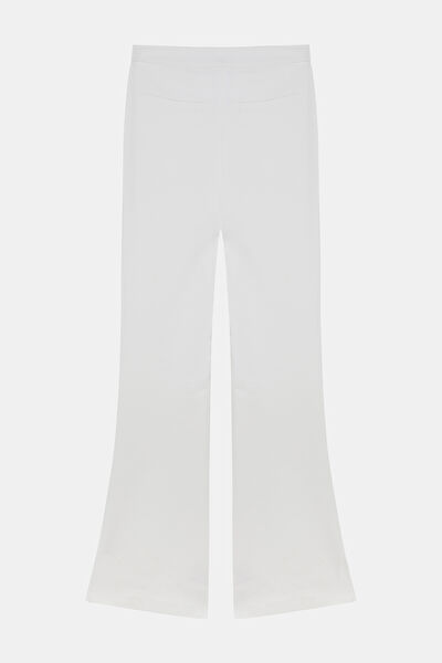 BEYAZ WIDE LEG PANTOLON 5