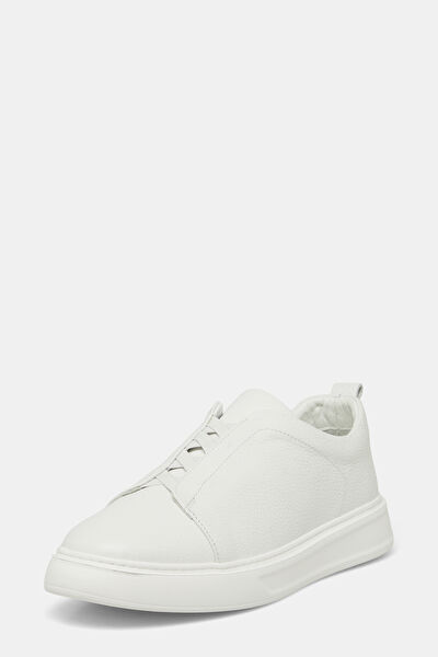 BEYAZ DERİ SPOR AYAKKABI 3