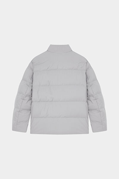 FERMUARLI GRİ ŞİŞME MONT 8