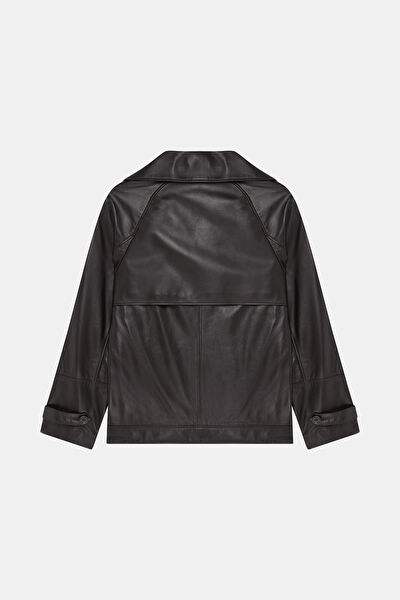 DERİ OVERSIZE CEKET 9